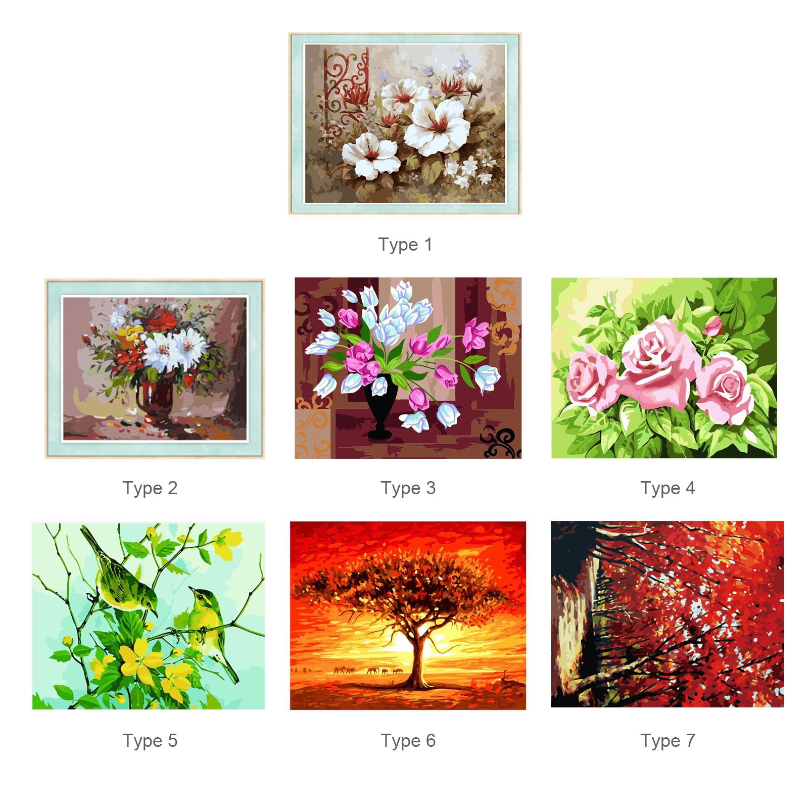 Tranh sơn dầu tự làm 16 x 20 inch trên Canvas cho người lớn, trẻ em