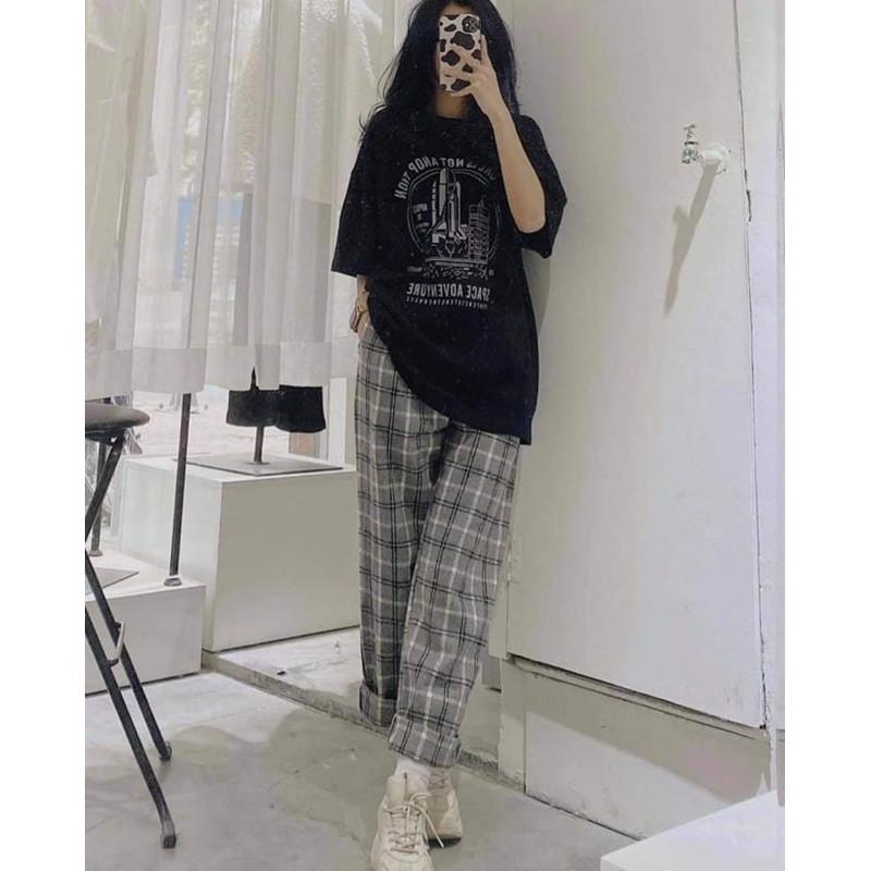 Set Bộ Quần Kẻ (Kèm Ảnh Thật)