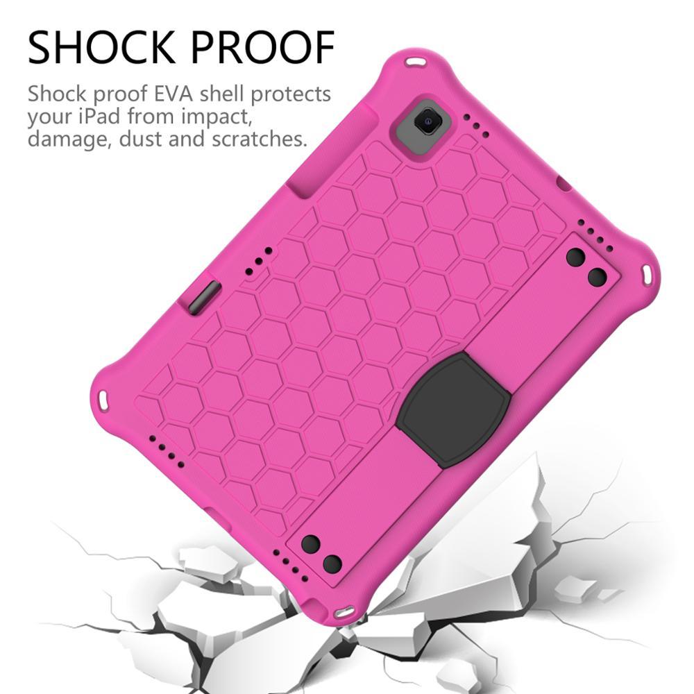 Ốp lưng EVA kèm dây đeo vai đeo tay phong cách tổ ong cho Samsung Galaxy Tab A7 10.4 2020 SM-T505 T500 T507