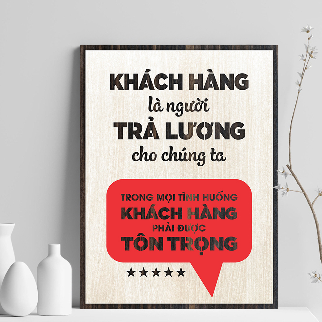 Tranh Slogan Treo Tường TBIG052 trang trí phòng họp