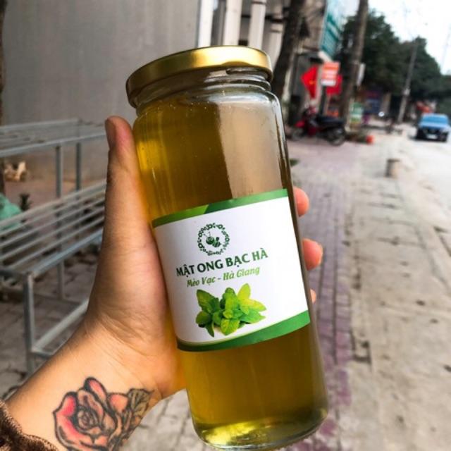 Mật ong bạc hà- hà giang chai 500ml