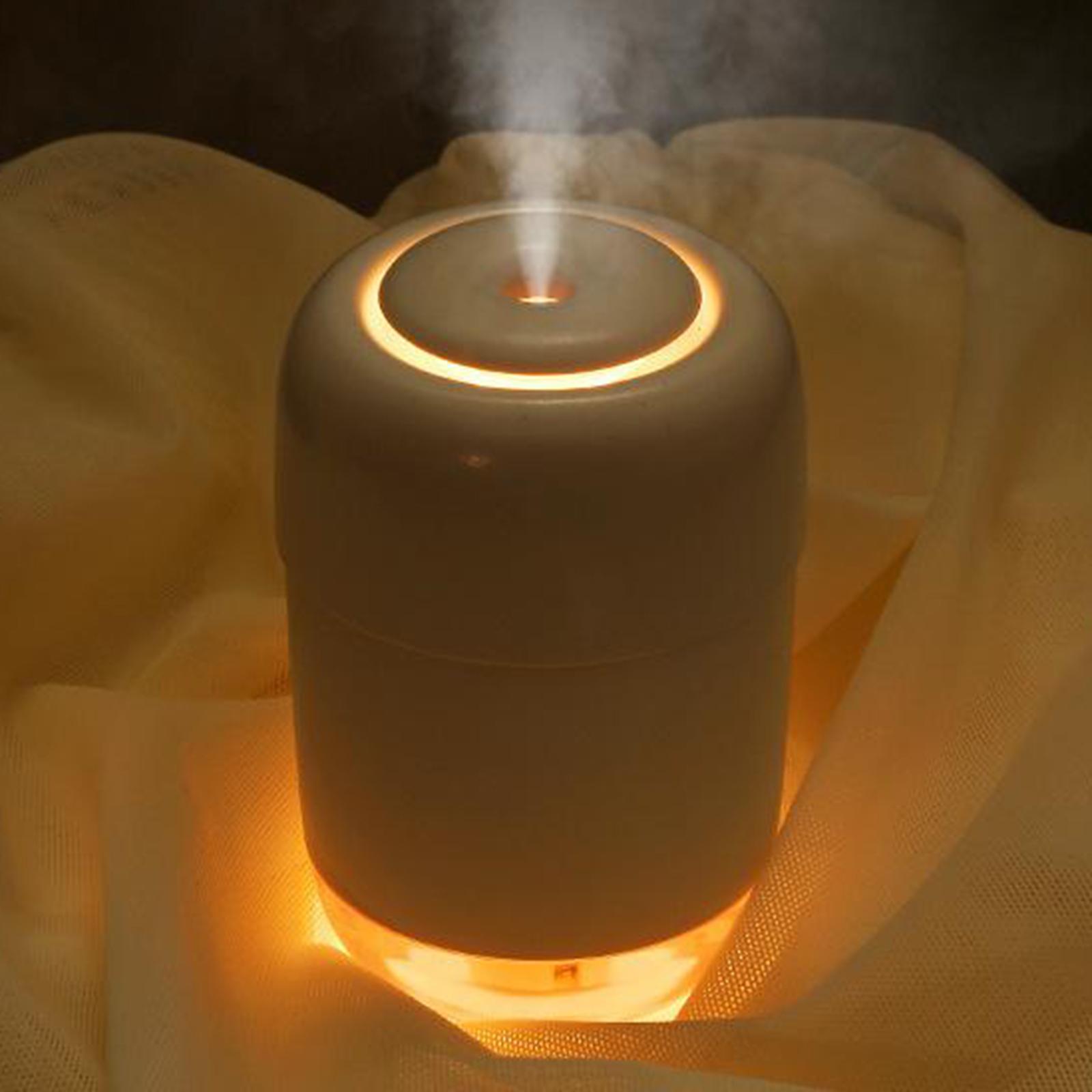 Portable Mini Humidifier Personal USB Desktop Cool Mist Humidifier W/ Lights