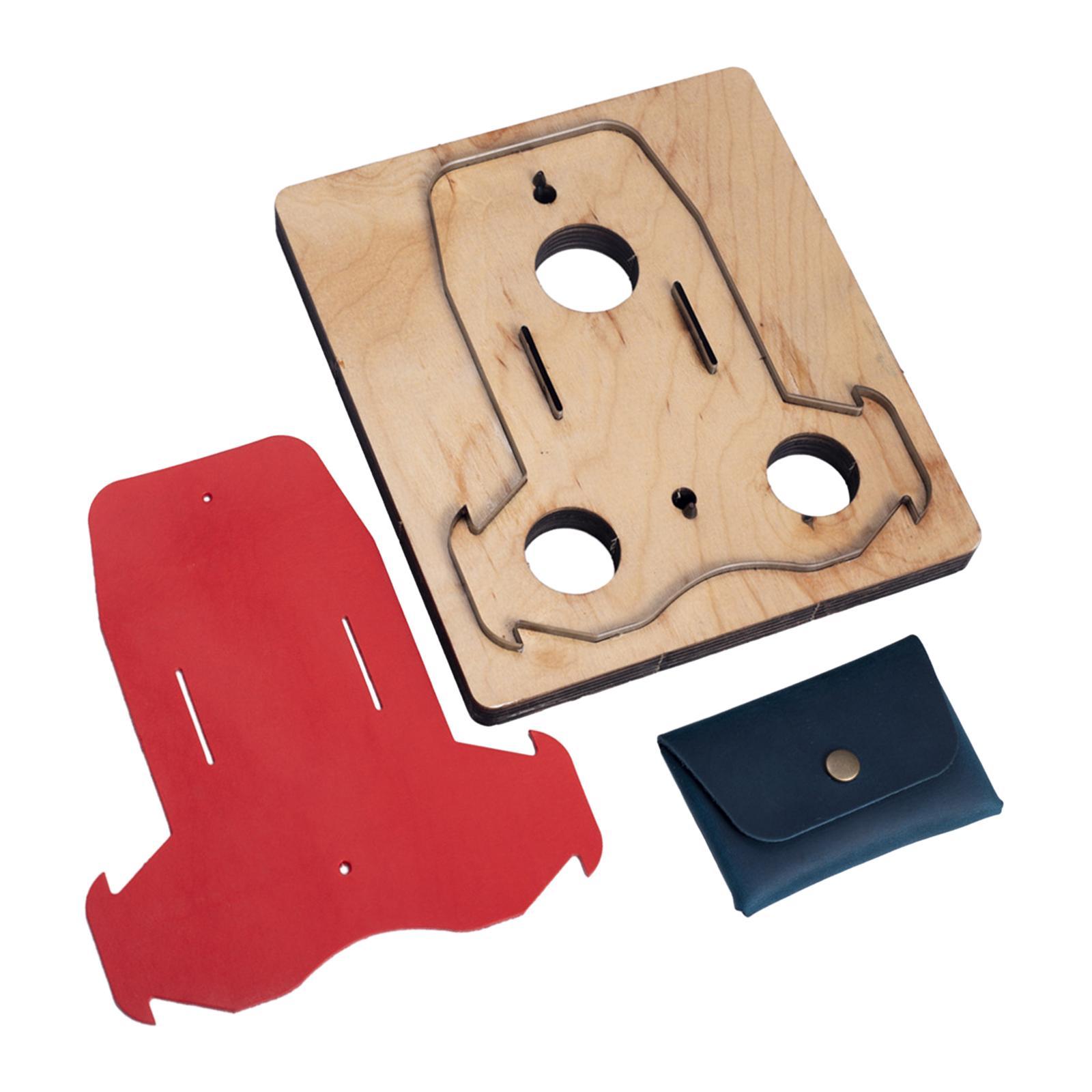 DIY Card Bag Punch Leather Cutting Die Leather Wallet Template Coin Purse Handmade Leather Tool Wooden Die