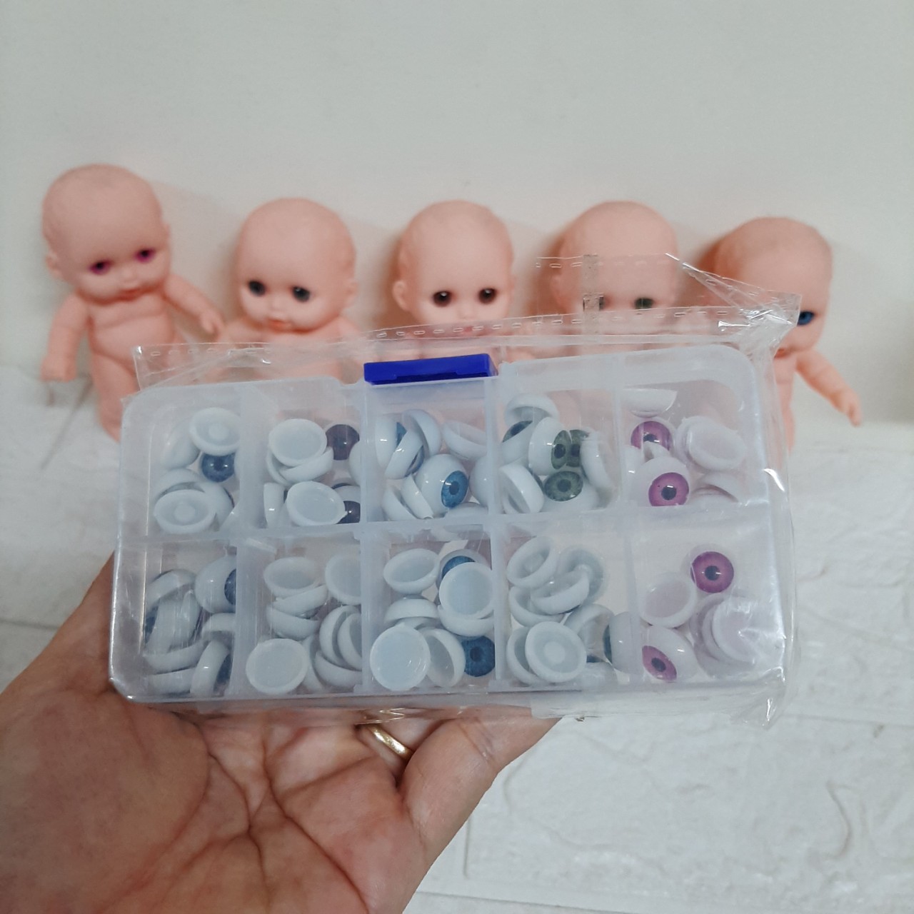 Mắt 3D Dành Cho Búp Bê 1nhỏ 2cm - 5inch doll ( set hộp/ 50 cặp)