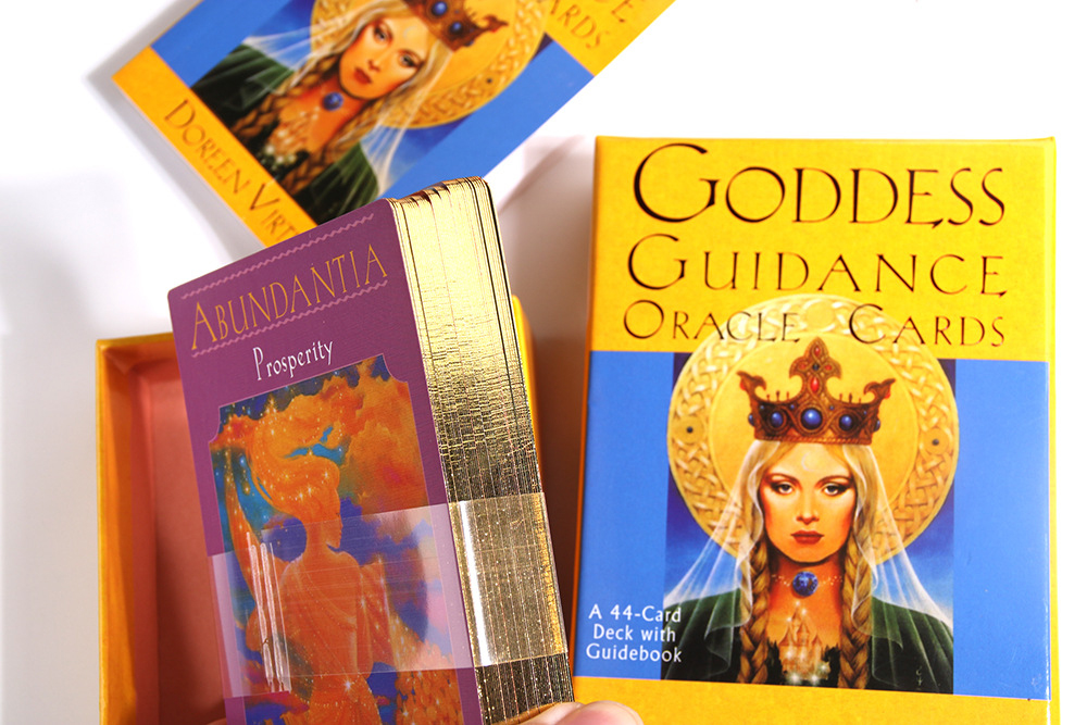 [Mạ Cạnh Size Gốc] Bộ bài Goddess Guidance Oracle 44 Lá Bài Hộp Cứng Cao Cấp Kèm Hướng Dẫn
