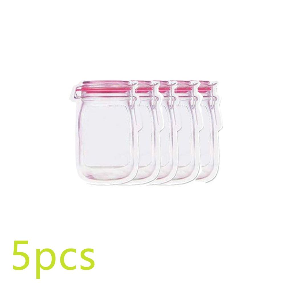 Jar Zipper Bags Reusable Snack Saver Bag Nuts Candy Cookies Bag Leakproof Food Sandwich Fridge Freezing Food Storage Bag