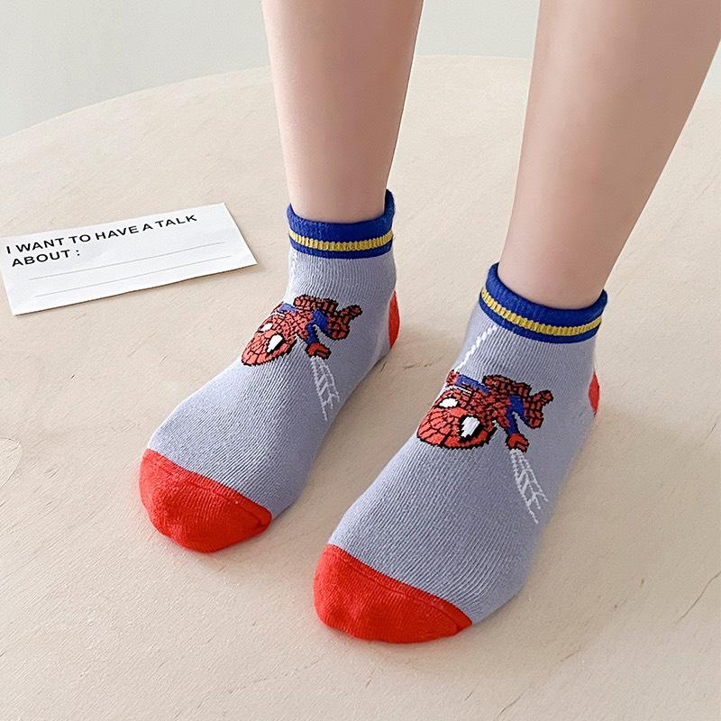 Tất Người Nhện Cho Bé Vớ Trẻ Em Hoạt Hình Siêu Nhân Spider man Chất Liệu Cotton Thấm Hút Mồ Hôi 1-8 Tuổi - SUMO KIDS