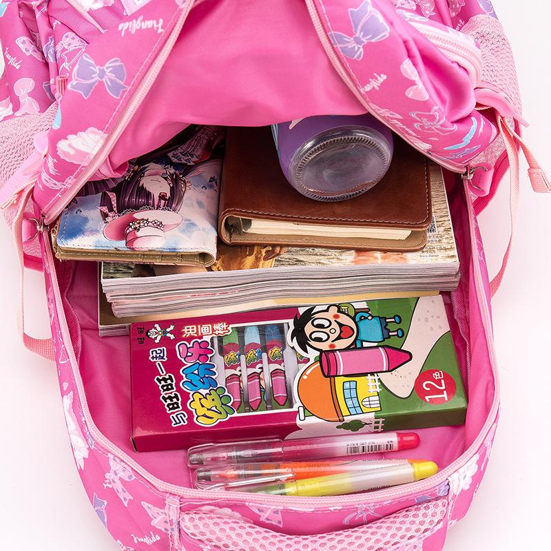 Set 3 Chống Thấm Nước Cho Bé Học Túi Cho Bé Gái In Hình Học Ba Lô Mới Túi Du Lịch Schoolbag Túi Sách Trẻ Em Mochila
