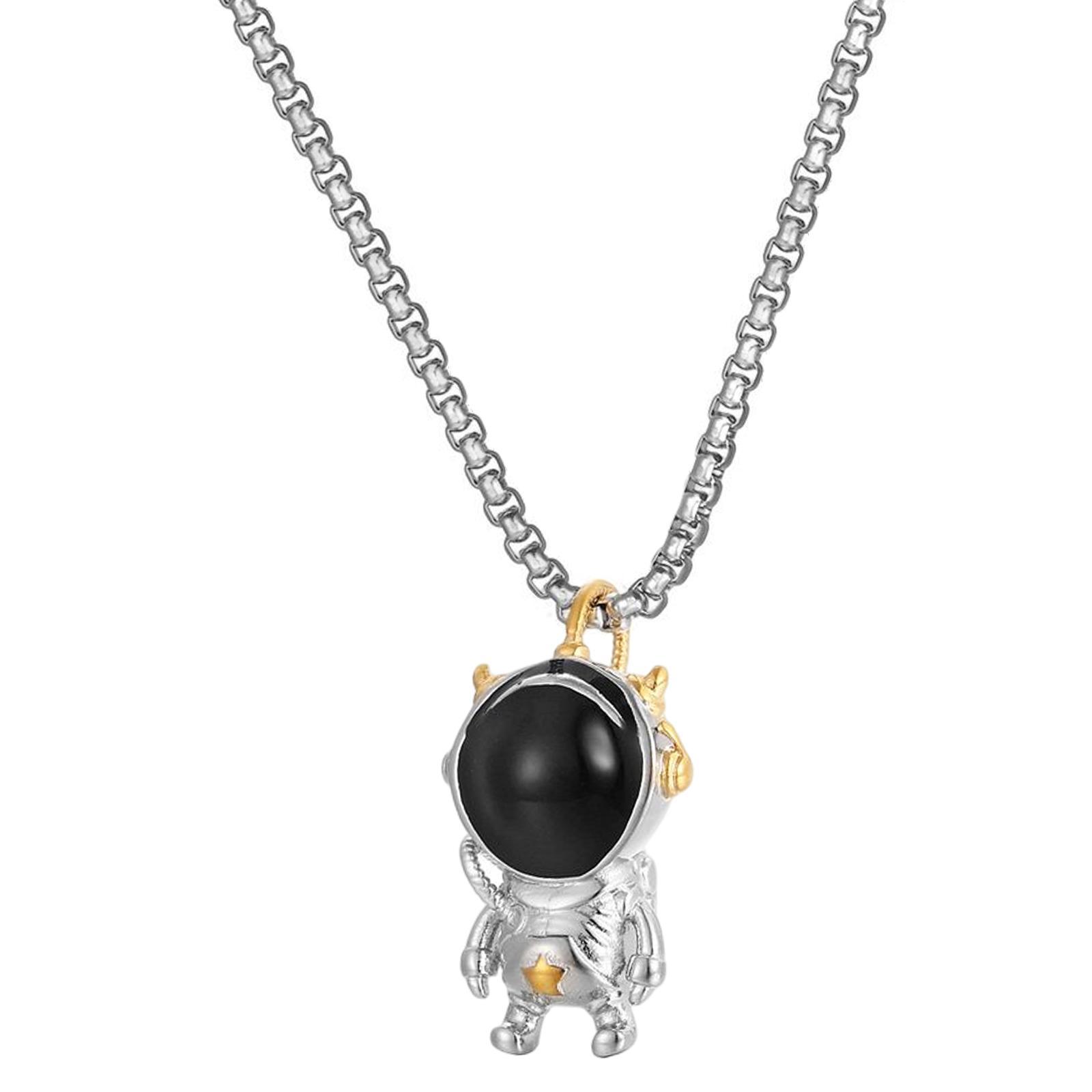 Astronaut Pendant Necklace Necklace for Couples Boys Girls