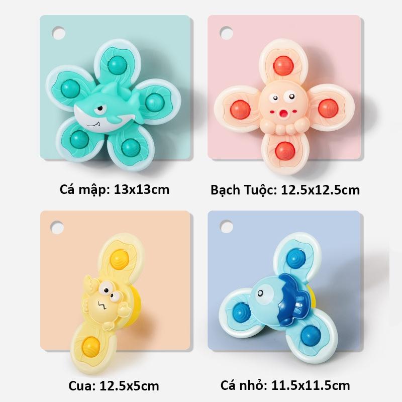 Đồ Chơi Con Quay Spinner Dán Tường Đại Dương - Chong Chóng Dính Tường Dễ Thương Cho Bé