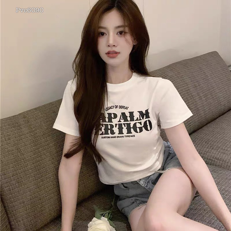 ÁO CROPTOP THUN GIẤY TAY NGẮN SUÔNG RỘNG ĐI TIỆC ĐI CHƠI DẠO PHỐ ĐI BIỂN