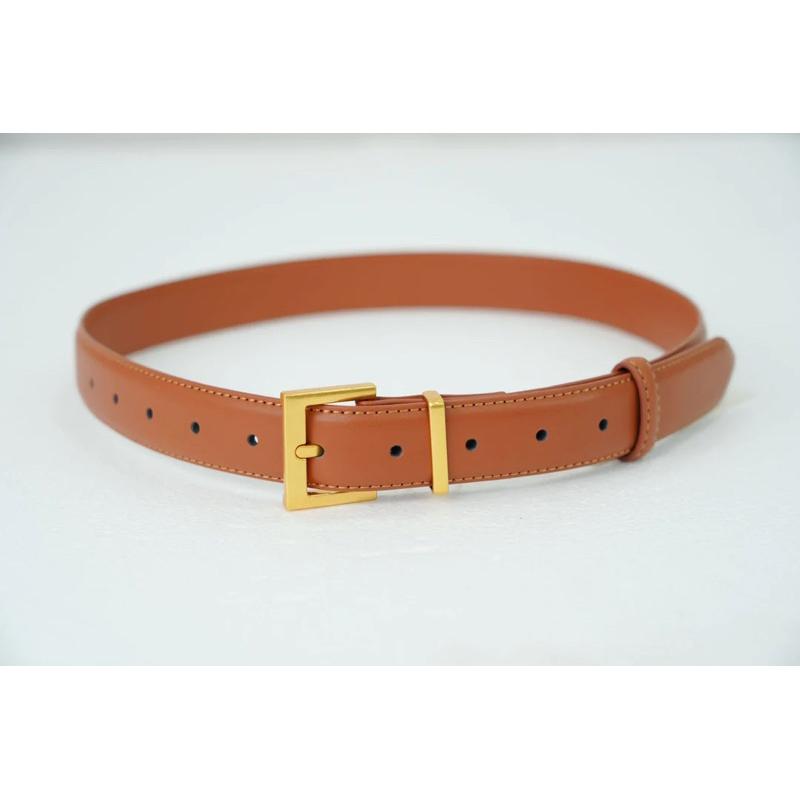 Thắt lưng bản nhỏ 3 CM mặt khoá đồng cao cấp- Dây nịt nữ -B09