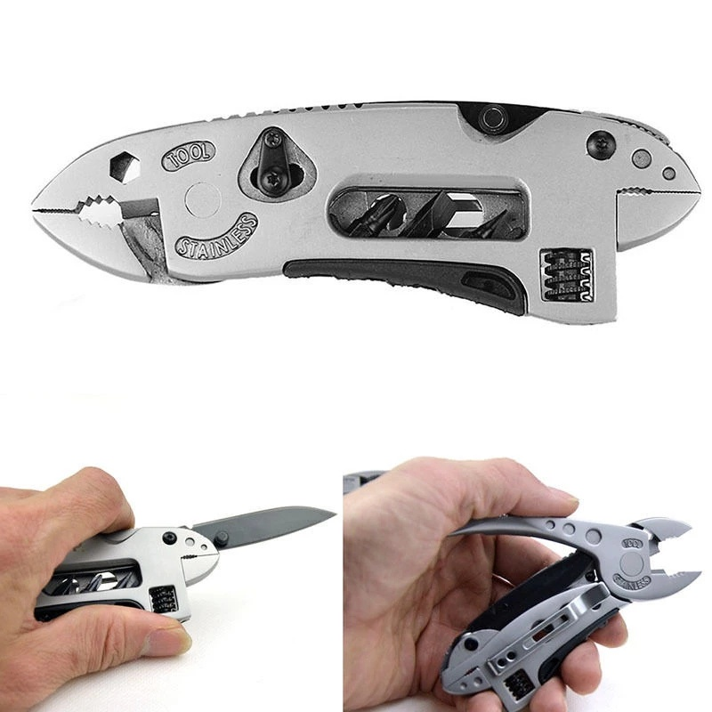 Xếp bỏ túi đa năng Kiềm chức năng kết hợp cờ lê, mỏ lết kèm tuốc nơ vít, kìm đa năng kết hợp cờ lê