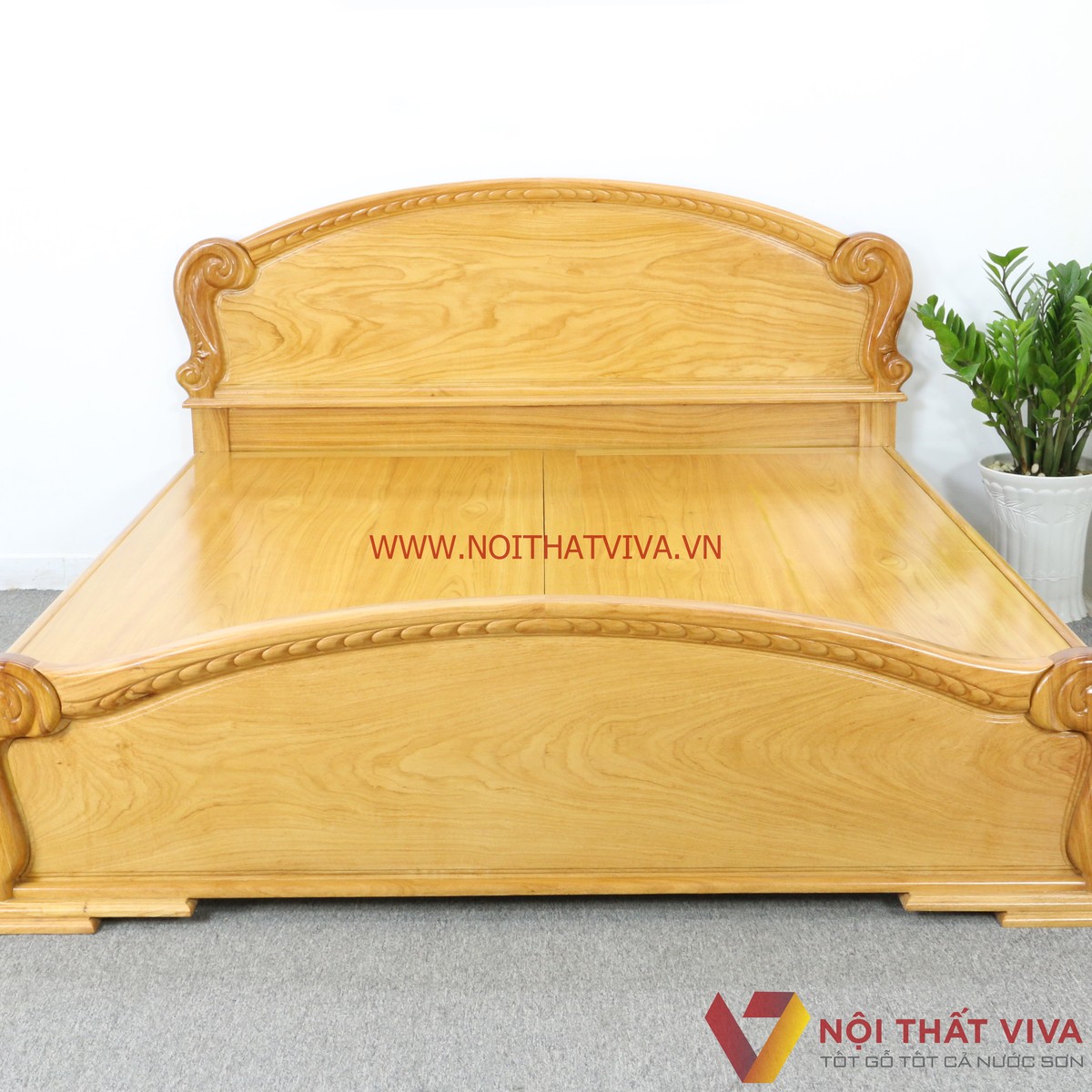 Giường Ngủ Gỗ Gõ Đỏ Đầu Vòm Vạt Phản Cao Cấp Hiện Đại