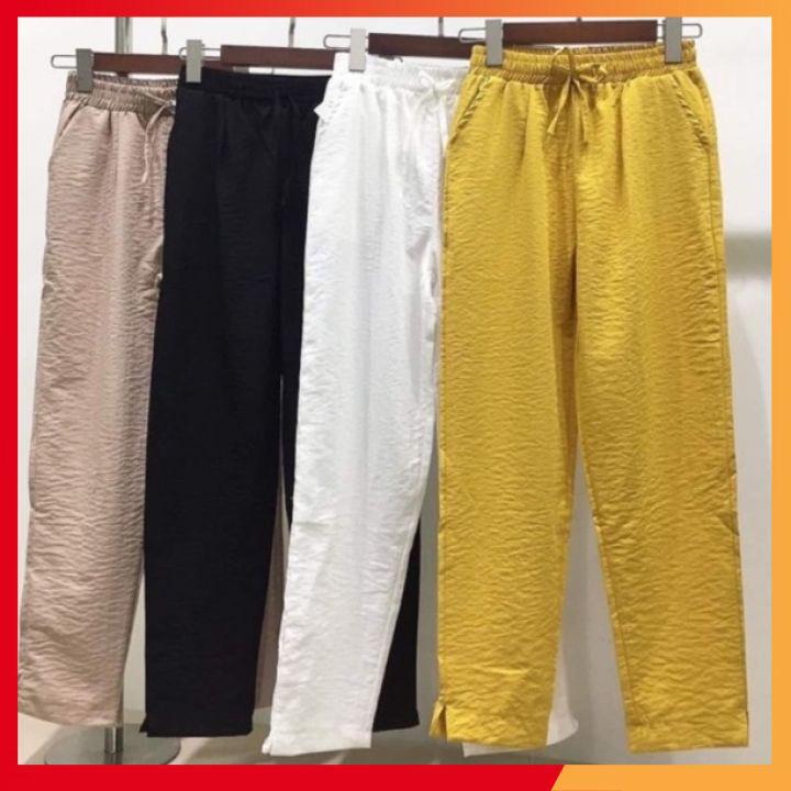 Quần baggy nữ ️ ĐẸP BỀN RẺ ️ Quần dài đũi thiết kế kiểu dáng baggy dễ phối đồ, chất vải dày dặn siêu mềm mịn