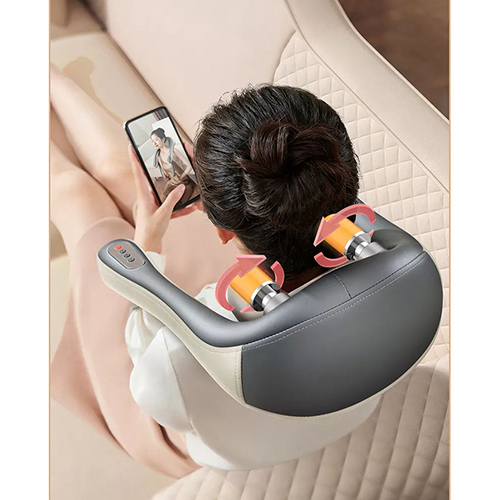Máy massage cổ vai gáy Nikio NK-138 - Con lăn 6D xoa bóp chuyên sâu