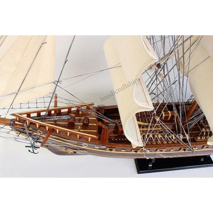 Mô hình thuyền buồm gỗ Cutty Sark 97cm đen