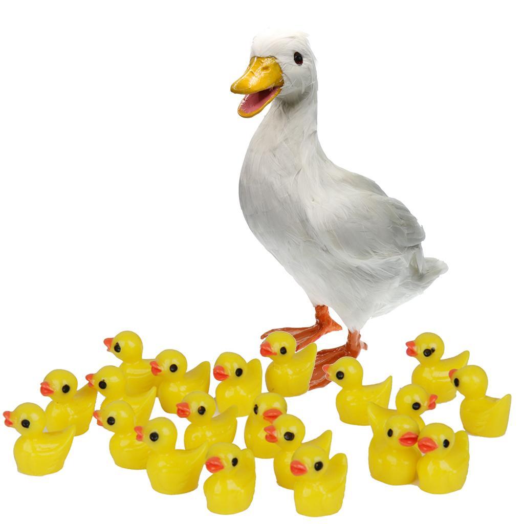 Realistic Duck Ornament Decoy Home Garden Water Pond Pool Decor