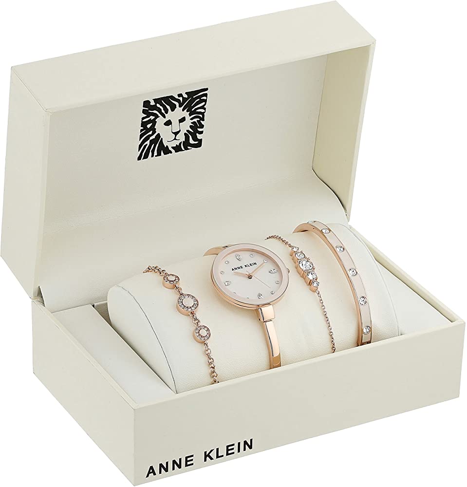 Bộ đồng hồ và vòng tay ANNE KLEIN 3352PKST