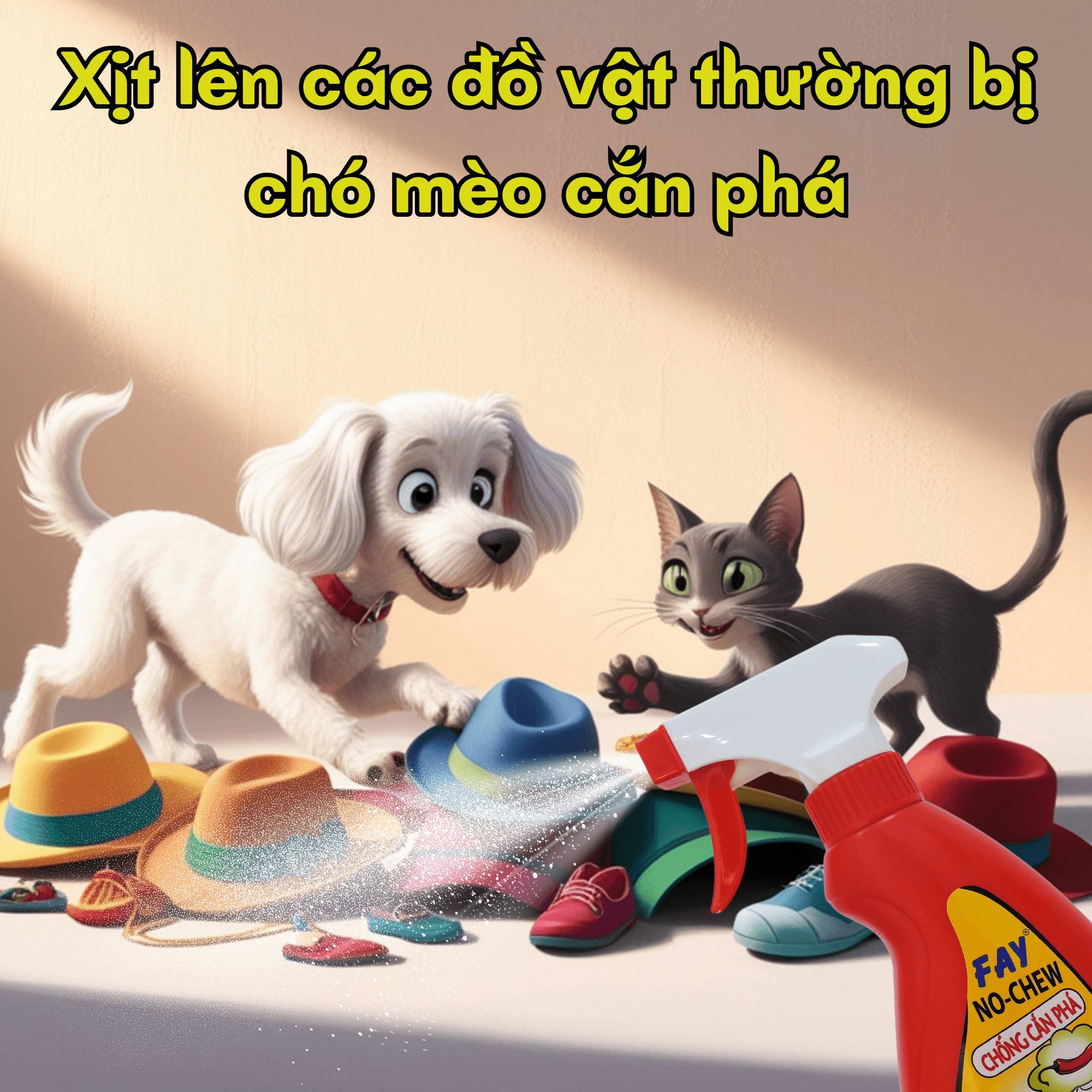 FAY NO-CHEW 300ml – Chống chó mèo cắn phá đồ dùng trong nhà