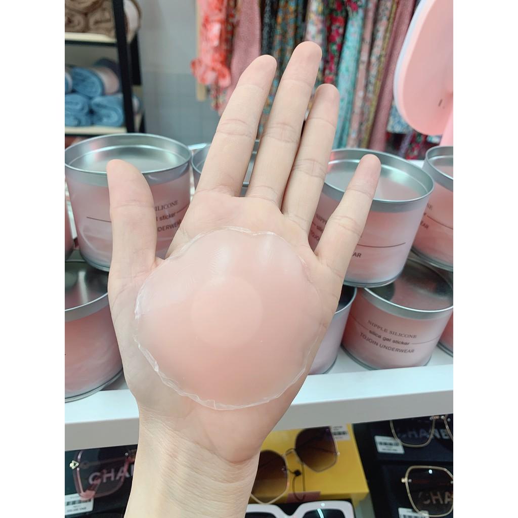 Hộp dán ti Silicon dán ngực hình hoa