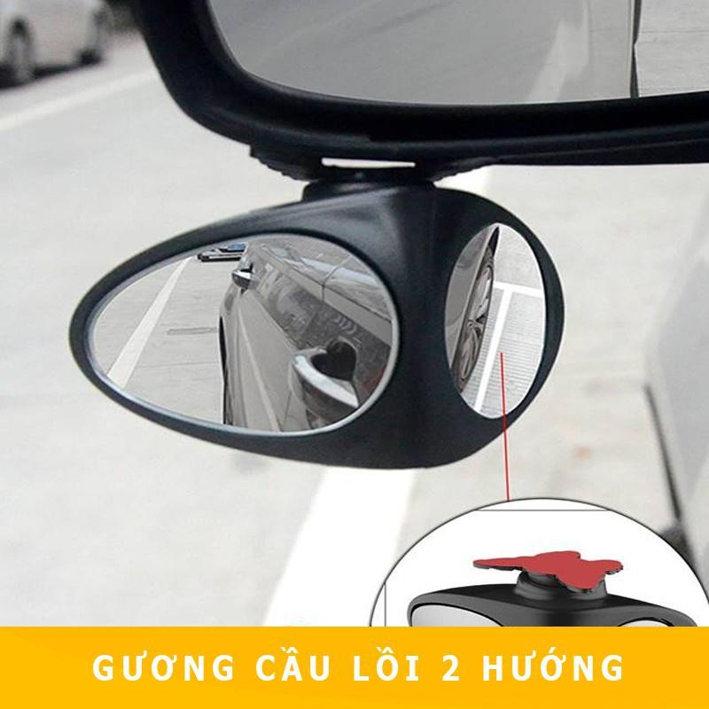 Gương cầu lồi 3D soi lề cả bánh trước, bánh sau và thân xe ô tô