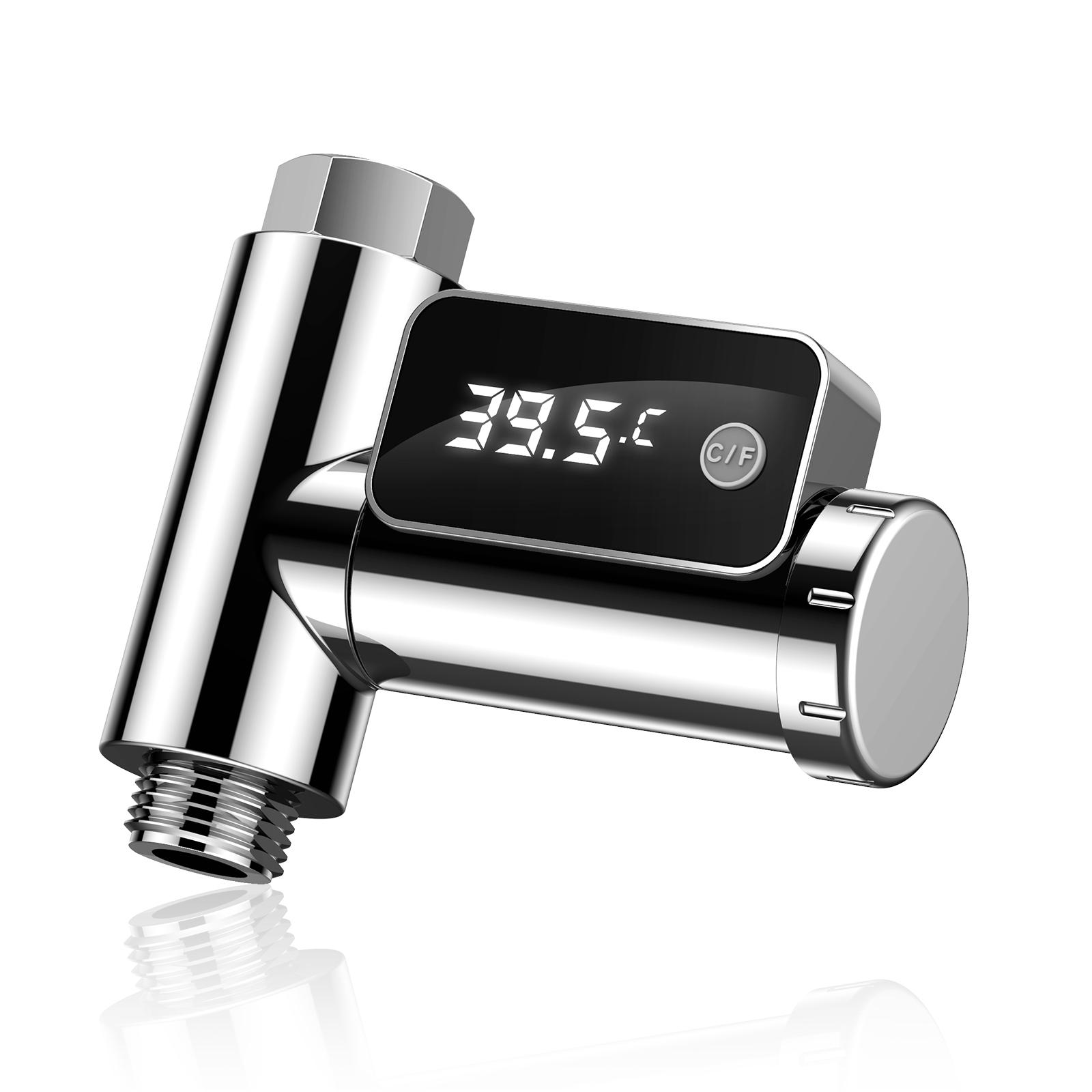 Máy Đo Nhiệt Độ Vòi Hoa Sen Kỹ Thuật Số Màn Hình Hiển Thị Led Có Thể Xoay Được