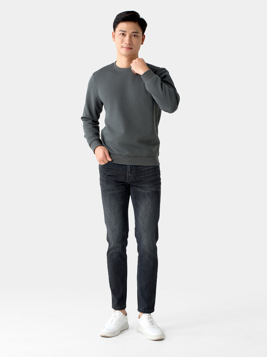 Áo Thun Ấm Tay Dài Nam 5S FASHION Soft-Warm Chất Nỉ Mềm Mịn, Dày Dặn, Trơn Basic Dễ Mặc (ANI24027)