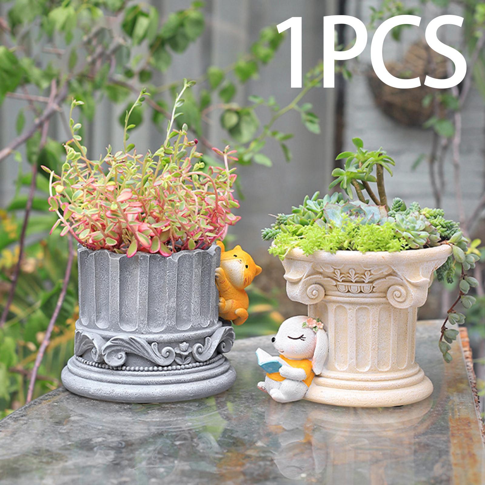 Cactus Planter Decorative Garden Container Desktop Ornament Flower Plant Pot