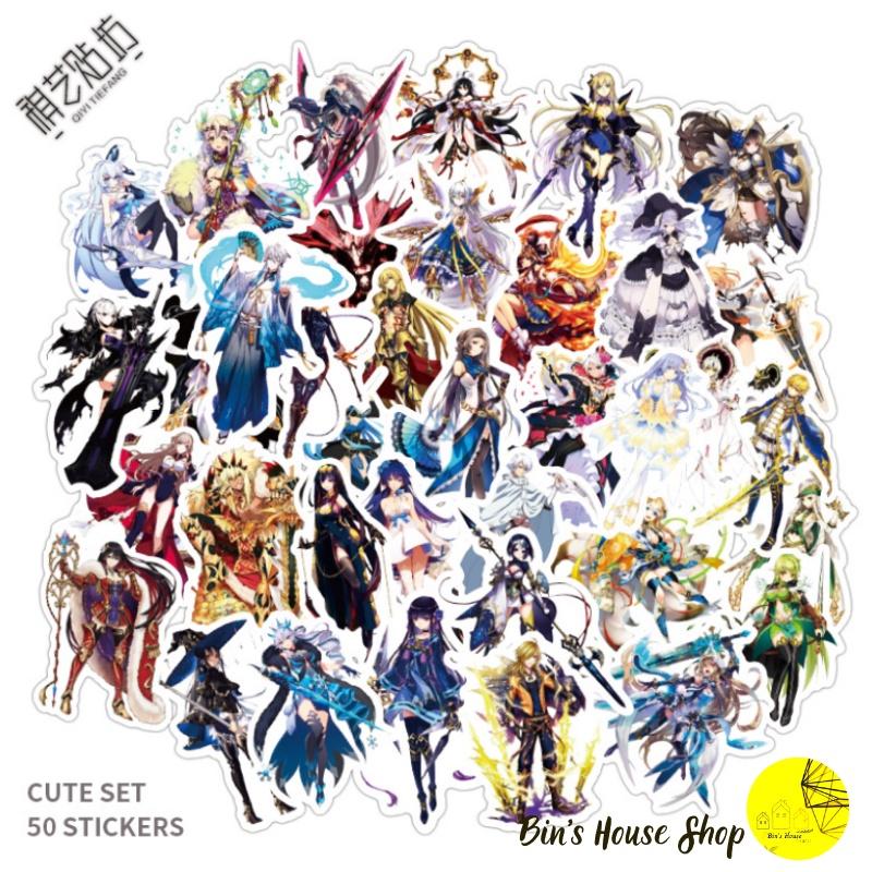 Bộ Sticker - Miến Dán Siêu Kute - Miến Dán Họa Tiết Nhận Vật Anime cực ngầu