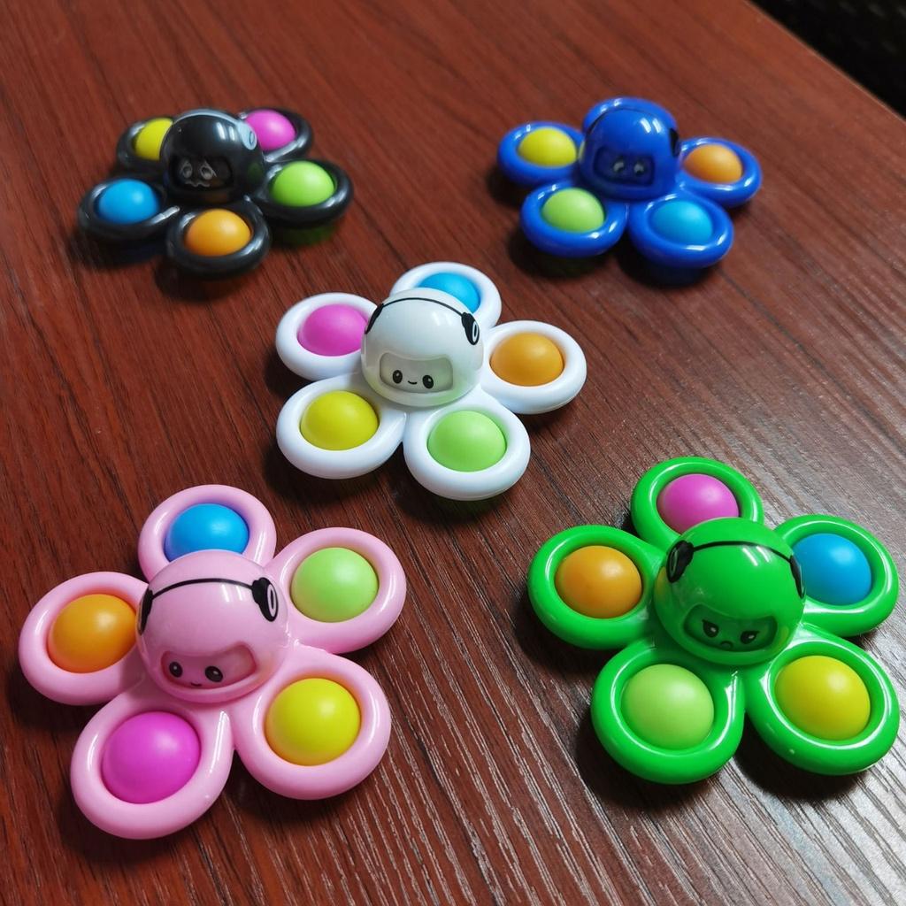 Con Quay Đồ Chơi Spinner Hình Bạch Tuộc Bằng Silicon
