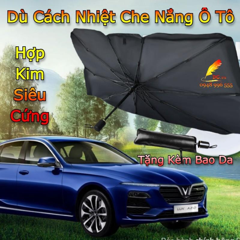 Dù Che Nắng Ô Tô  Tặng Kèm Bao Da - Ô Che Cách Nhiệt Tấm Kính Chắn Xe Hơi Giảm Nhiệt Độ Nội Thất