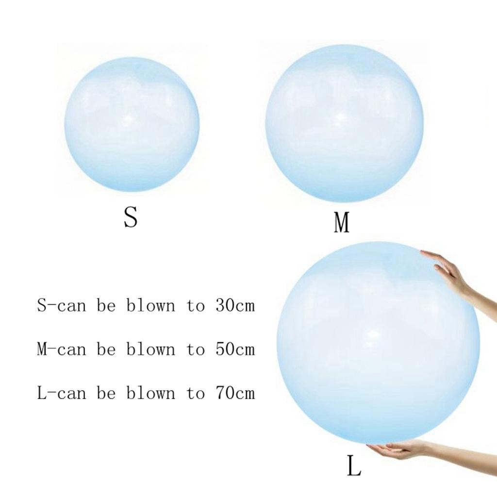 2xInflatable Bubble Ball Super Stretch Bubbles Balloon Outdoor Party Green S