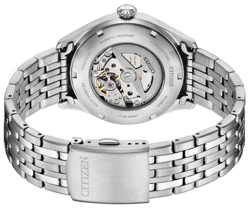 Đồng Hồ Nam Citizen Automatic Dây Kim Loại NJ0240-55E - Mặt Đen (40mm)