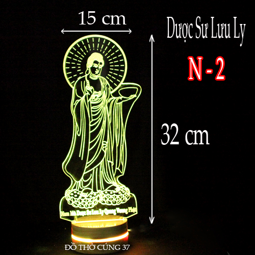 Đèn led 3D hình phật