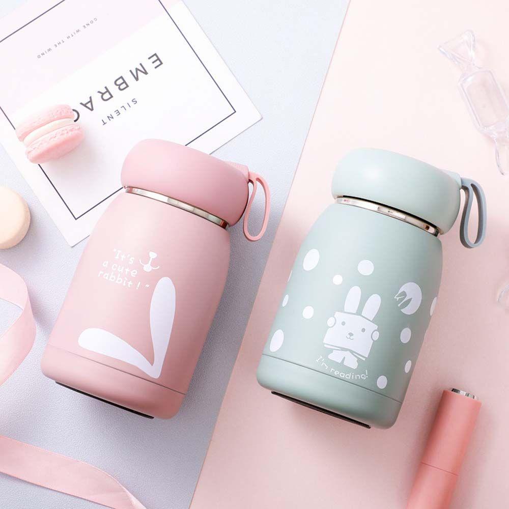 350ML Cách Nhiệt Chân Không Nước Thép Không Gỉ Nhiệt Cup Dành Cho Trẻ Em Học Sinh ĐI HỌC Nhiệt Cốc Hoạt Hình Tumbler Bình