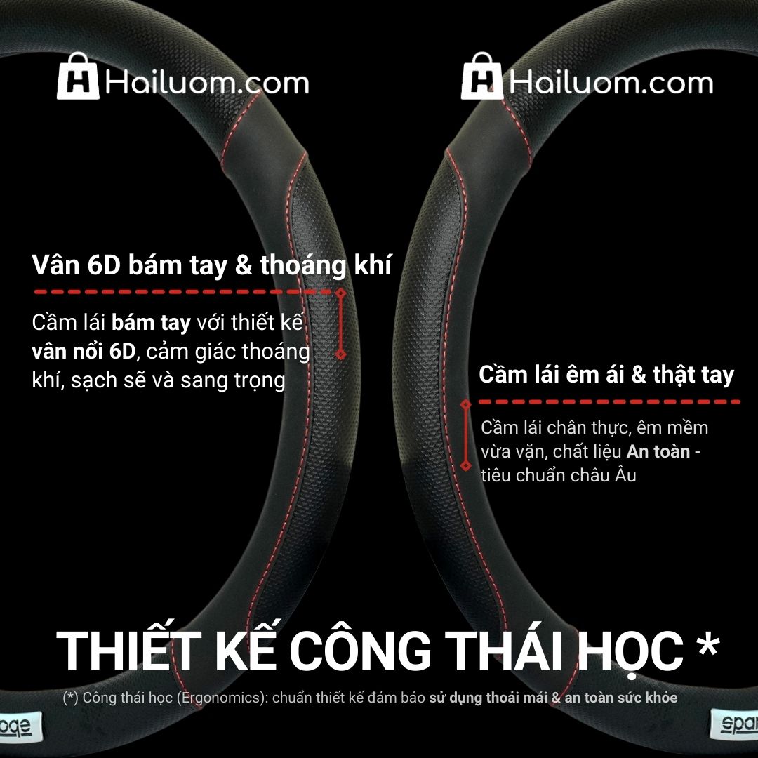 Bọc Vô Lăng ô tô KIA CERATO | Bọc Vô Lăng cao cấp Sparco Italy