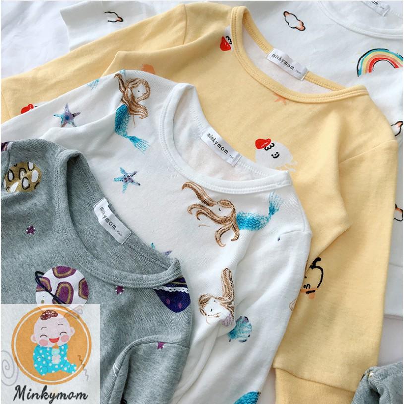 Bộ Dài Tay Thu Đông MinkyMom Hoạ Tiết Cho Bé Hàng Quảng Châu