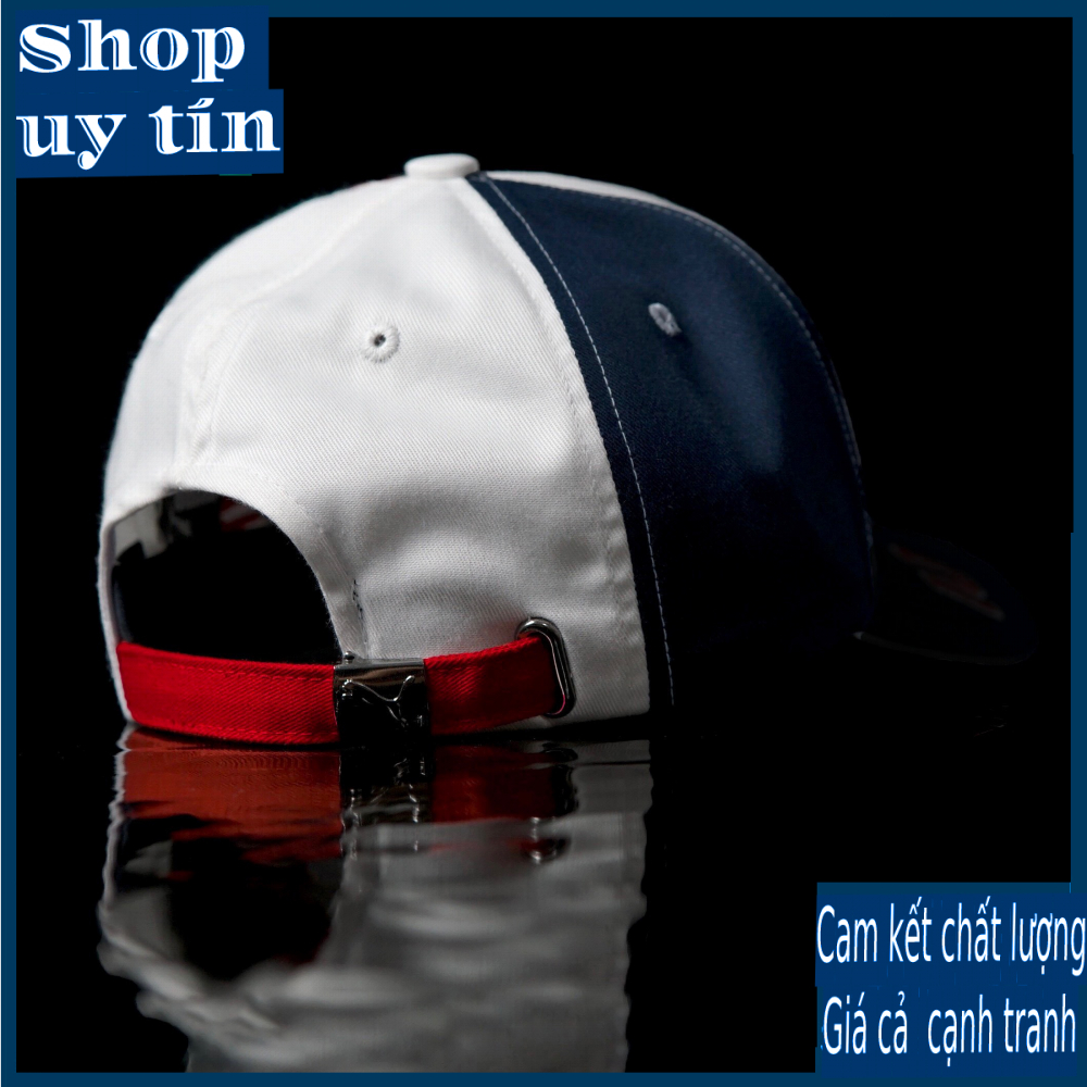 Freeship - MŨ/NÓN KẾT LƯỠI TRAI SNAPBACK PM RACING 10 THÊU BÁO SƯ TỬ BÊN PHỐI MÀU XANH - ĐỎ - TRẮNG THỜI TRANG NAM NỮ CAO CẤP - MÀU XANH ĐEN