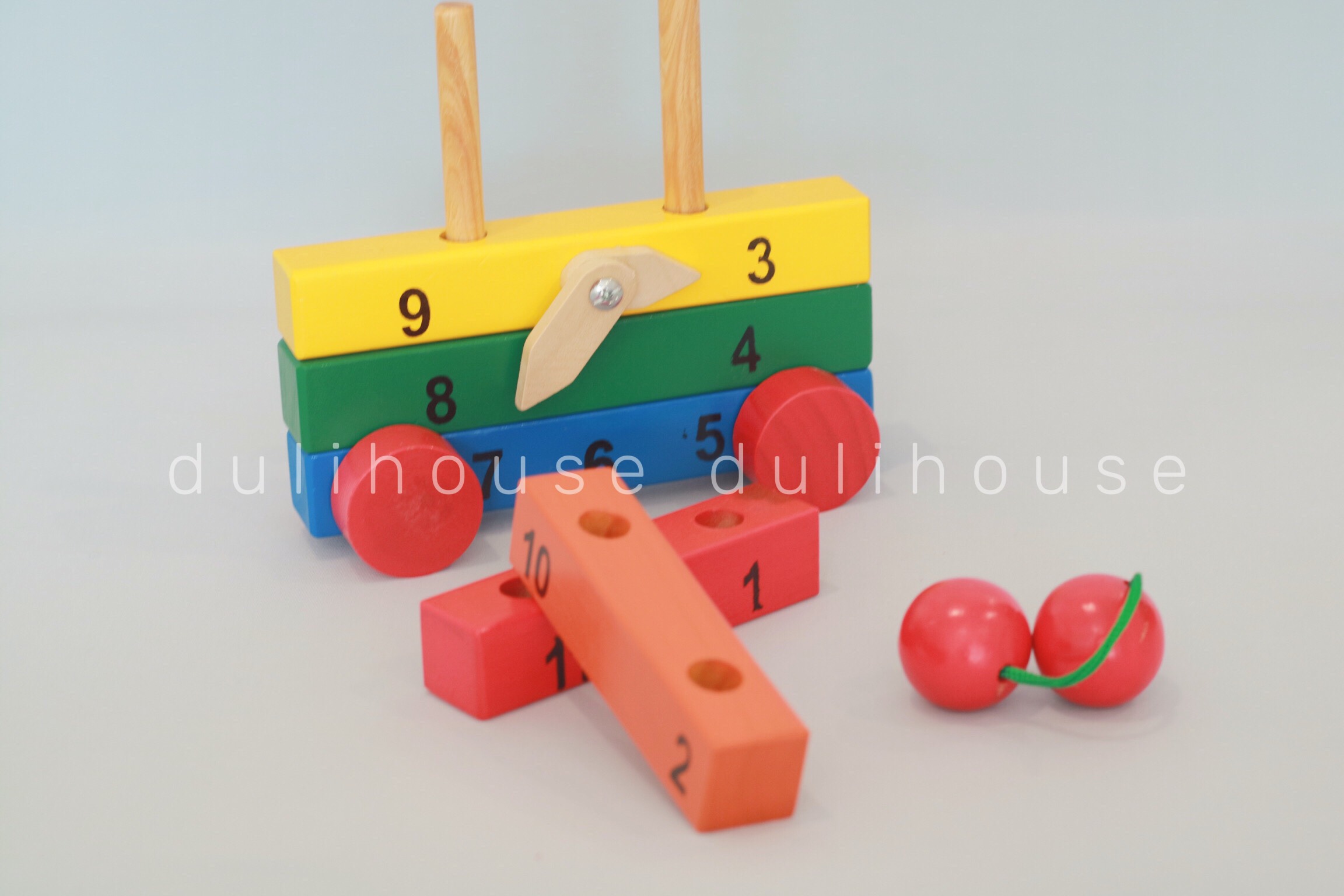 Đồ Chơi Gỗ Cao Cấp Đồng Hồ Lắp Ráp Có Bánh Xe - Hàng Chính Hãng