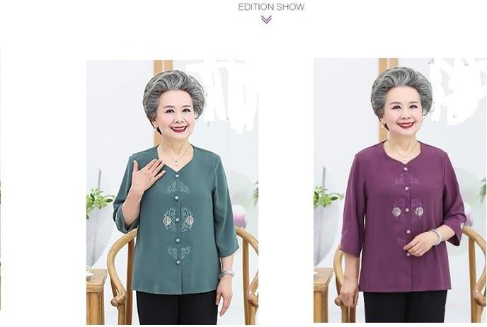 Bộ quần áo cho người già van tron