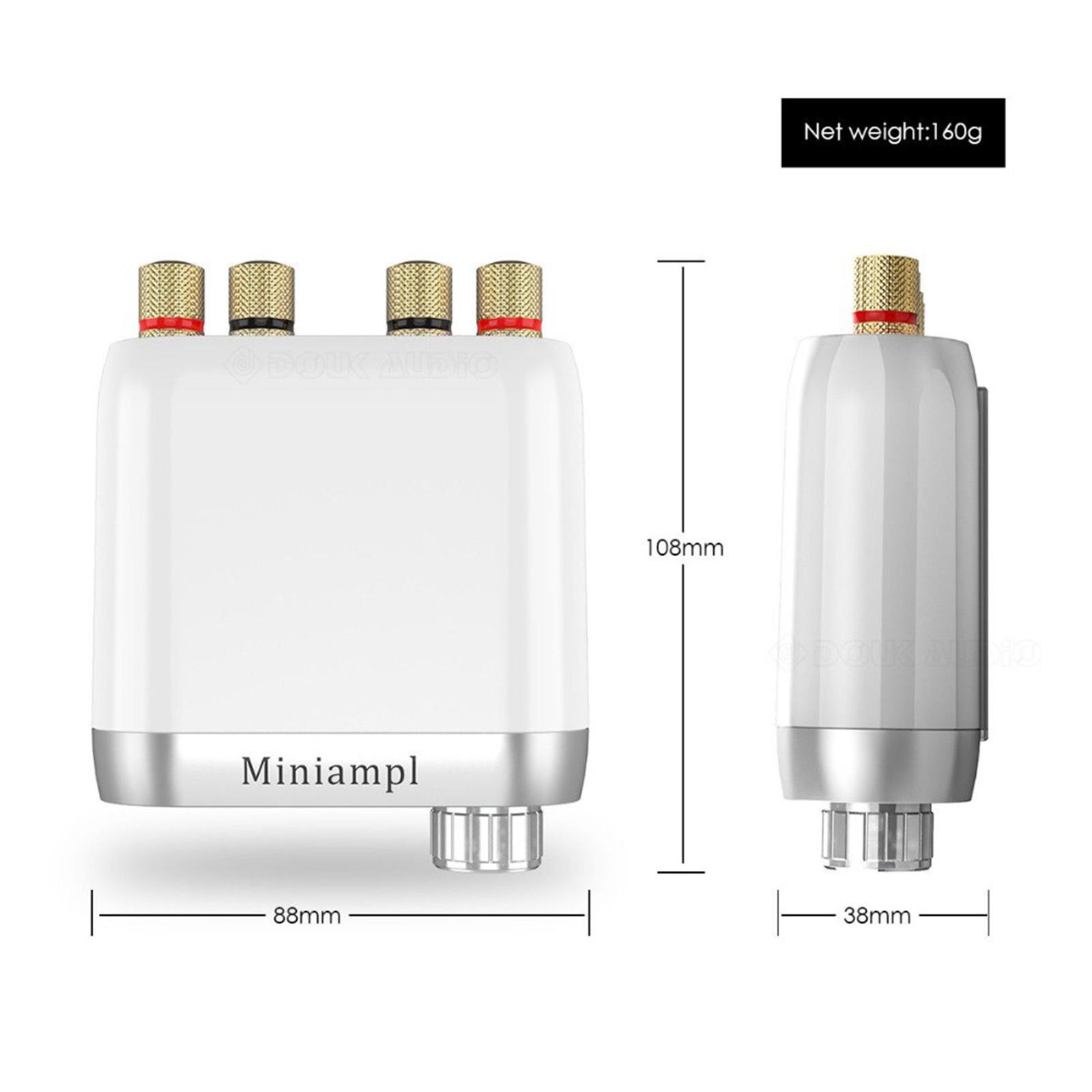 Compact Bluetooth 5.0 2 Channel Amplifier Amp for Home Speakers 50W X 2