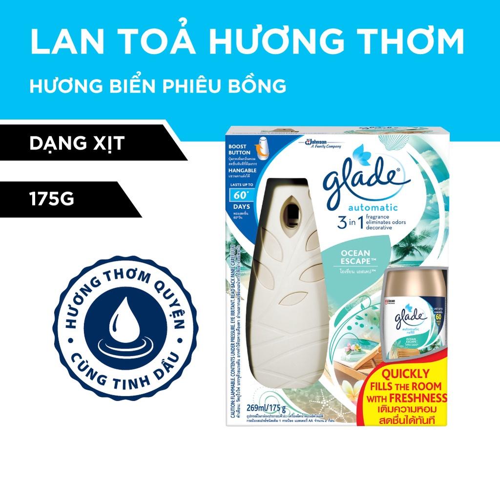 SHIP NHANHGLADE Xịt thơm phòng tự động Hương Biển Phiêu Bồng 175g-GIAO NHANH