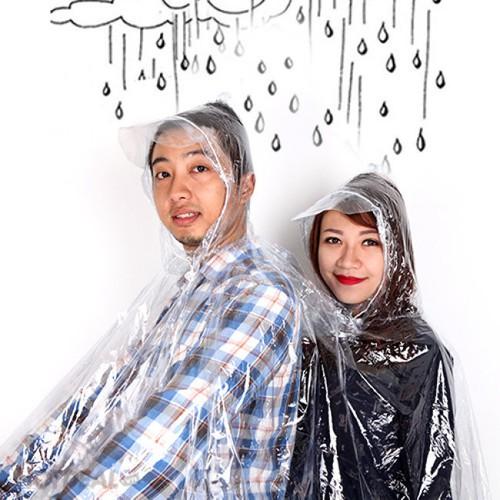 Áo mưa vi sinh trong suốt 2 đầu kèm khẩu trang