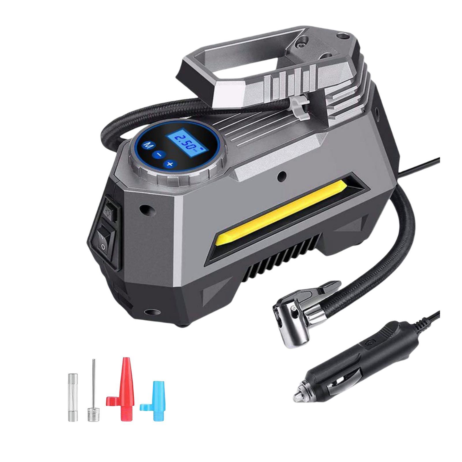 25L/Min Air Compressor Tire Inflator with LED Light for Bicycle Car Tire