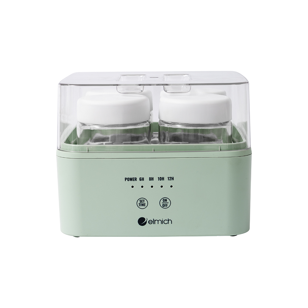 Máy Làm Sữa Chua Elmich YME0297 8W, Hàng Chính Hãng, Cảm Ứng Điện Tử, 4 Hũ Thủy Tinh 200ml - JoyMall