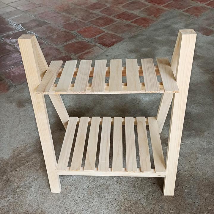 Kệ chữ A trang trí Decor, kệ để đồ đa năng - gỗ thông tự nhiên