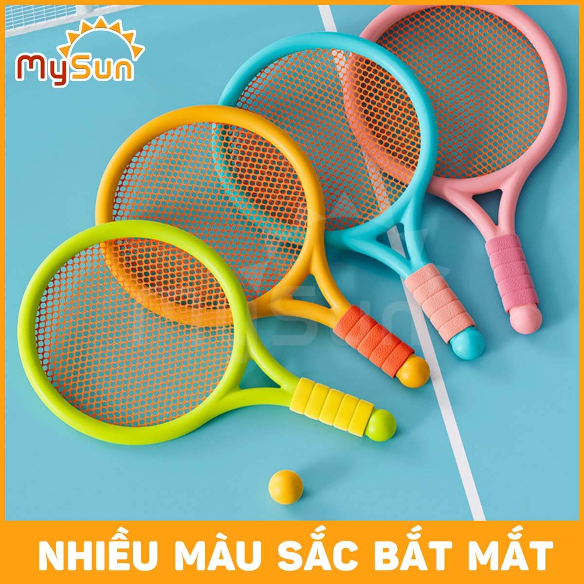 Đồ chơi vợt cầu lông Pickleball bóng bàn cho bé giá rẻ mầm non - mẫu giáo phát triển vận động ngoài trời