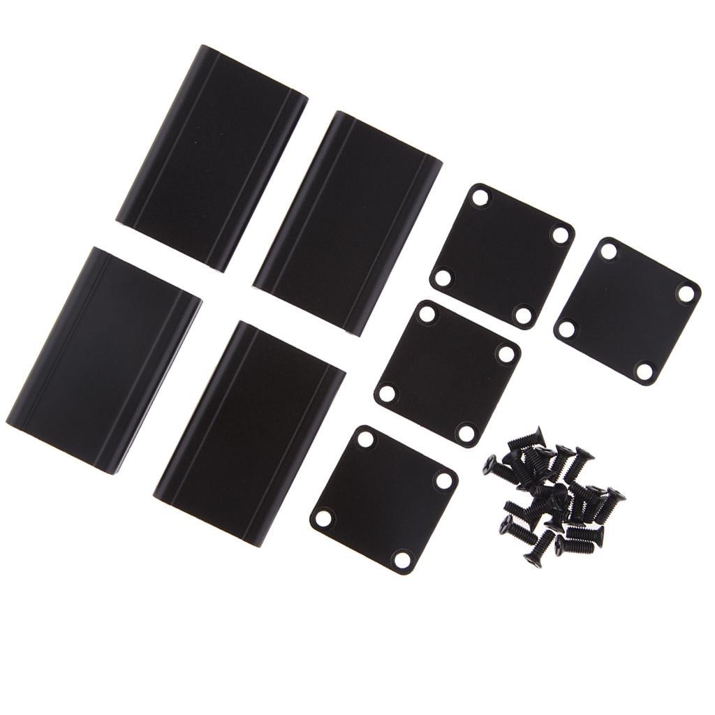 2 Set 40x25x25mm Aluminum Instrument Box PCB Enclosure DIY Electronic Case