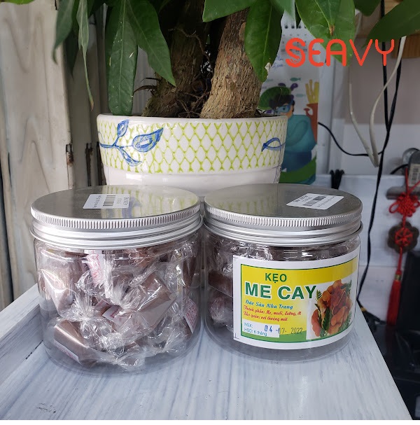 Đặc Sản Nha Trang -️ Kẹo Me Cay Sấy Khô, Chua Chua Cay Cay, Seavy Hộp 200 gram